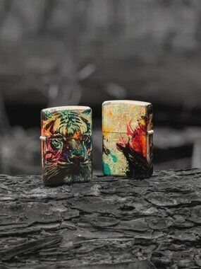Amazing Multisided 540 Fusion Tiger Zippo Lighter
